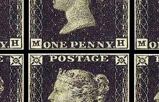 متى صدر اول طابع بريدي في العالم