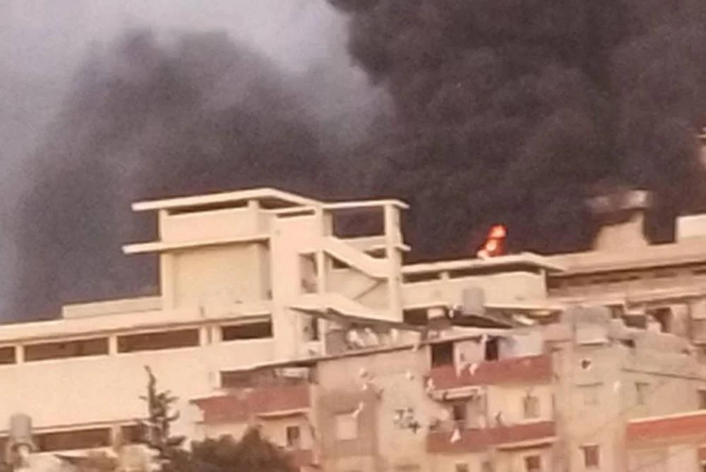 ما هو سبب حريق معمل كونكورد في لبنان بالفيديو