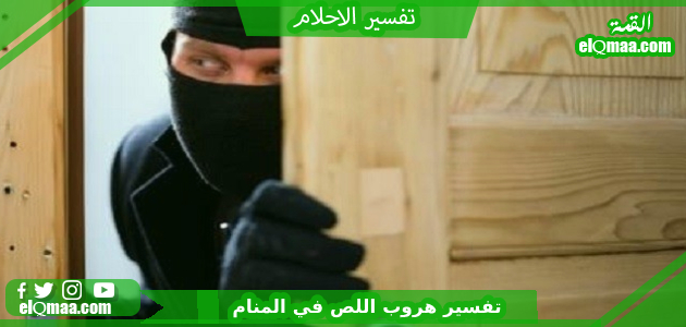 تفسير حلم رؤية هروب اللص في المنام